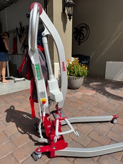 Etac Molift Smart 150 portable electric patient lift with travel case