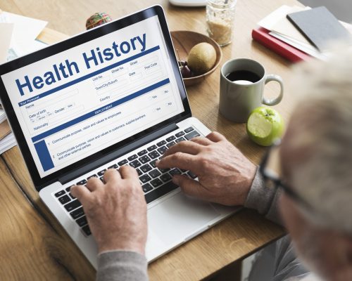 Health Check Form Claim History Record Concept